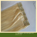 Blonde 100% Remy Human Hair Clip in Hair Extension